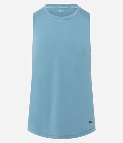 Musculosa Regular Deportiva con Etiqueta en el Bajo y Detalle Contrastante 4