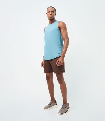 Musculosa Regular Deportiva con Etiqueta en el Bajo y Detalle Contrastante 2