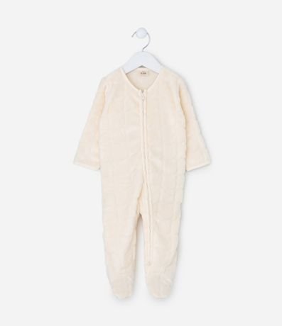 Mono Bebé Plush con Piecito - Talle 0 a 18 Meses