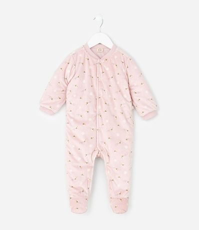 Mono Infantil en Plush Forrado - Talle RN a 18 Meses