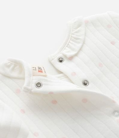 Mono Infantil Capitoneada con Patitos Bordados – Talle 0 a 18 Meses 7