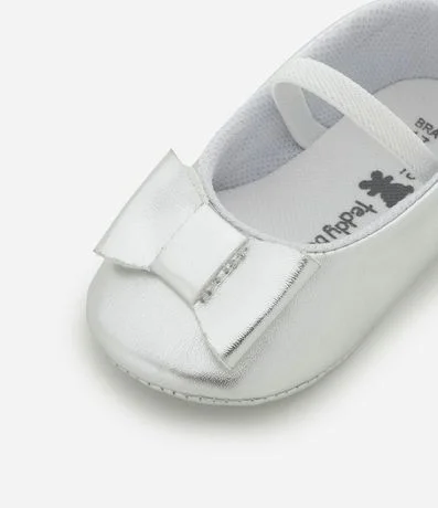 Zapatilla Infantil Barnizada con Lazo - Talle 15 a 19 4