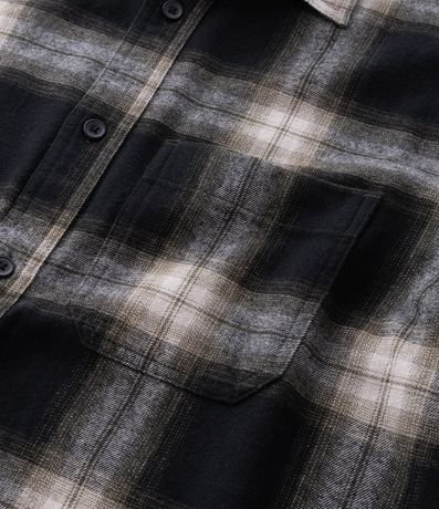 Camisa Manga Larga en Franela de Cuadros 8