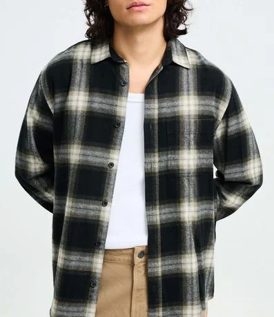 Camisa Manga Larga en Franela de Cuadros 3