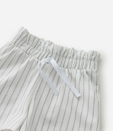 Short Infantil Clochard en Algodón con Estampa de Rayas - Talle 1 a 6 años 5