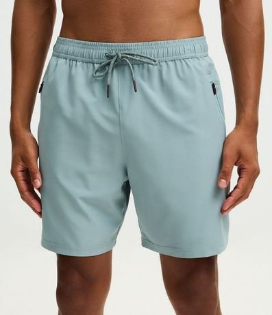 Bermuda Deportiva sin Estampado con Detalles de Colores 2