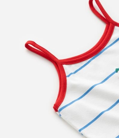 Musculosa Infantil con Estampa de Rayas y Cerezas  - Talle 1 a 6 años 4