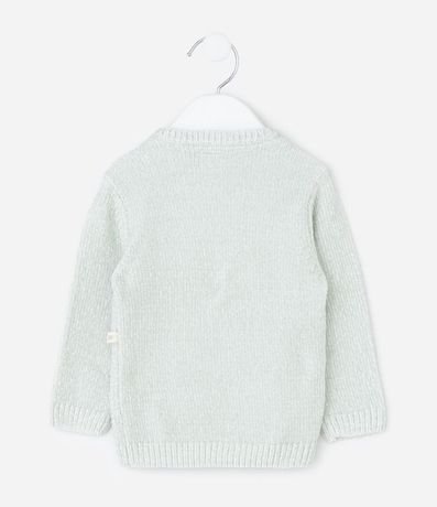 Sueter Infantil en Chenille con Jacquard de Gatito – Talle 0 a 18 Meses 2