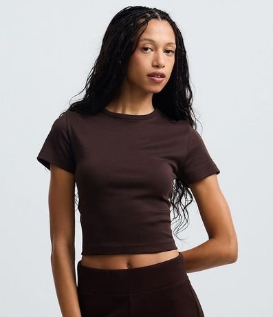 Blusa Cropped en Algodón Interlock 2