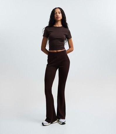 Blusa Cropped en Algodón Interlock 3