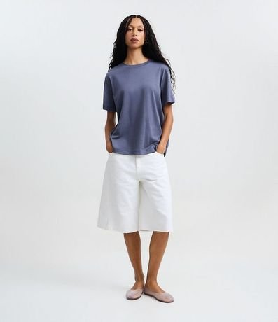 Remera Boxy en Algodón con Manga corta 3