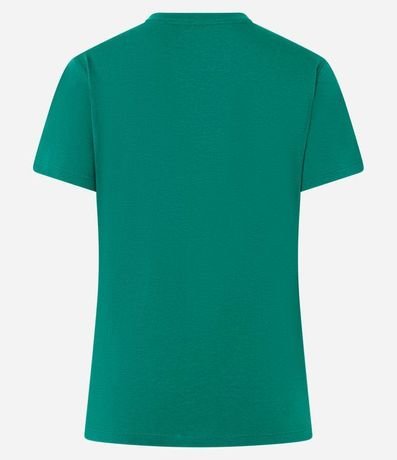 Blusa Alargada Básica en Algodón con Cuello Redondo y Manga Corta 2