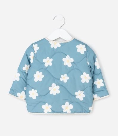 Campera Infantil con Estampado Floral – Talle 0 a 18 Meses 3