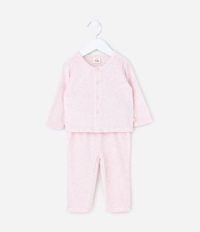 Conjunto Infantil con Botones y Pantalón – Talle 0 a 18 Meses