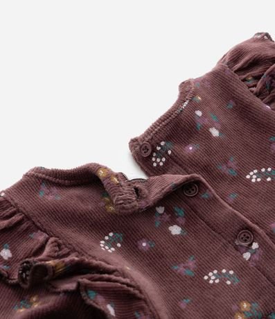 Vestido Infantil Floral con Volados y Media Can Can – Talle 1 a 5/6 años 8