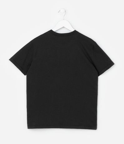 Remera Infantil Regular con Estampa de Carpincho Comendo Pizza - Talle 5 a 14 años 2