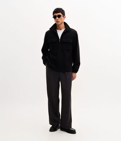 Campera Trucker Pesada en Polivelour con Bolsillos 2