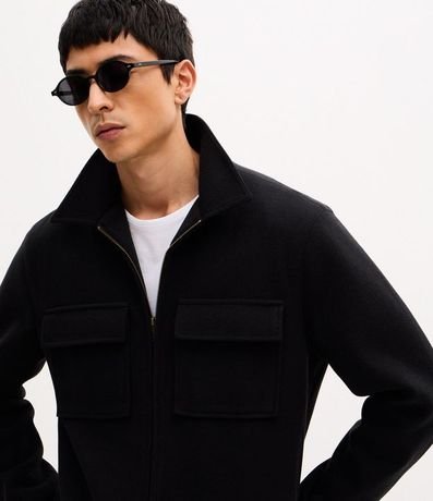 Campera Trucker Pesada en Polivelour con Bolsillos 5