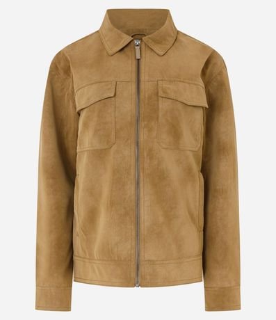 Campera Trucker Regular Harrington en Gamuza