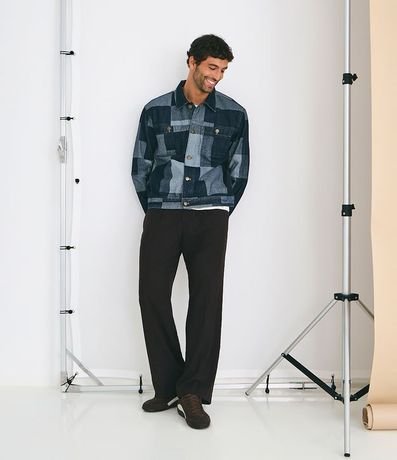 Pantalón Sastre en Viscolino con Pliegues Delanteros