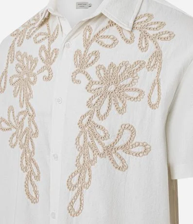 Camisa Comfort en Algodón con Bordado Floral 6
