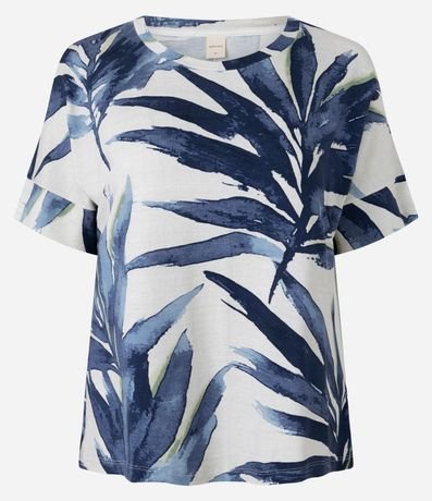 Blusa en Viscolycra con Estampa Follaje 5