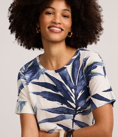 Blusa en Viscolycra con Estampa Follaje 3