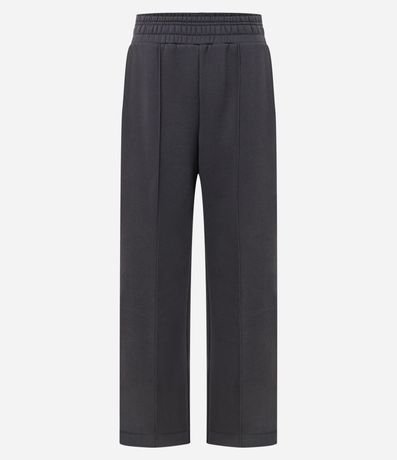 Pantalón Wide Legg en Algodón con Friso 2