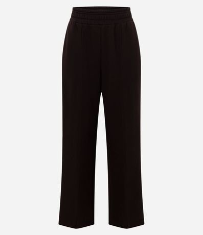 Pantalón Wide Legg en Algodón con Friso 2