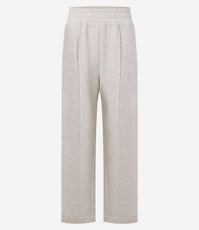 Pantalón Wide Legg en Algodón con Friso 5