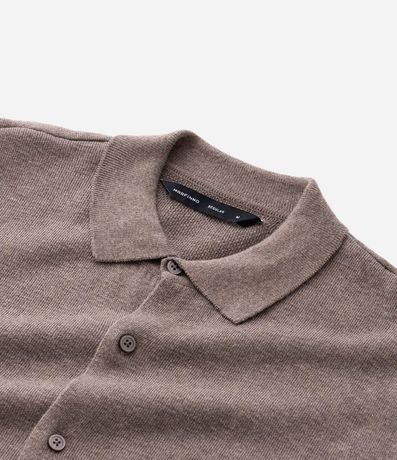 Camisa Masculina en Denim de Algodón con Textura 9