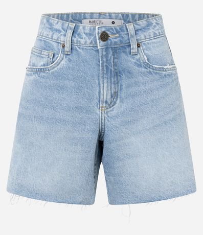 Bermuda Cintura Mediana en Jeans con Bajo Cortada 6
