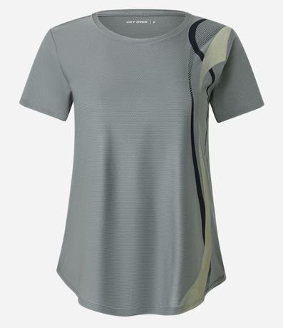 Remera Deportiva en Helanca con Estampa Lateral 5