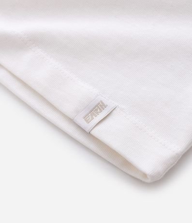 Remera Oversized en Algodón con Bordado Earth 4