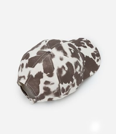 Gorra Dad Hat en Sarga Estampada Animal Print Vaca 4