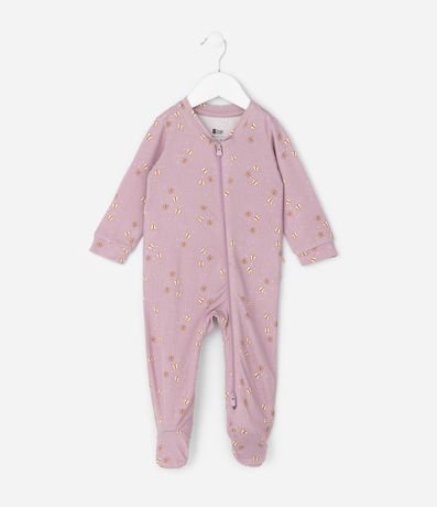 Mono Infantil Manga Larga y Estampa de Mariposa – Talle RN a 18 Meses