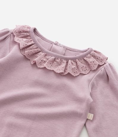 Body Infantil con Volado Broderie – Talle 0 a 18 Meses 6