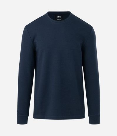 Remera Regular en Algodón con Textura 4