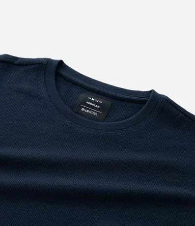 Remera Regular en Algodón con Textura 7