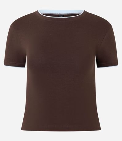 Remera New T-shirt en Algodón con Detalle en el Cuello 4