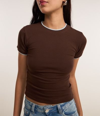 Remera New T-shirt en Algodón con Detalle en el Cuello 3