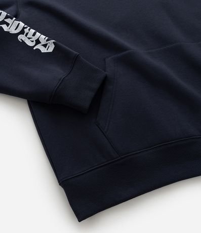 Buzo Masculino Relaxed em Algodón con Capucha y Estampa Guepardo Reckless 98 9