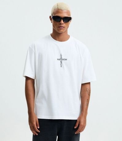 Remera Boxy en Algodón con Estampa Lady Gaga Mayhem