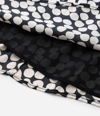 Musculosa en Crepé Satinado de Lunares con Bretel Ancho Curve & Plus Size 10