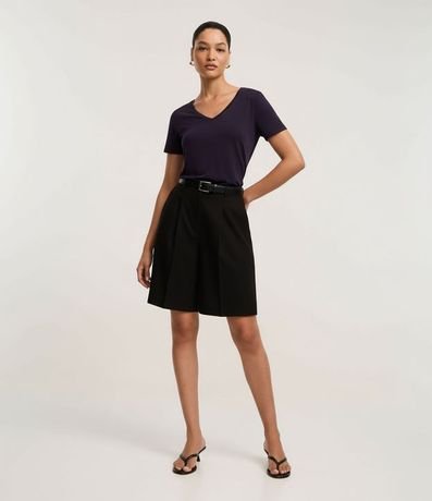 Blusa Básica en Viscosa con Escote V 4