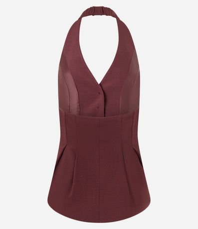 Blusa Frente Única en Crepé con Pliegues Delanteros 7