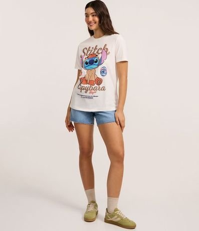 Remera en Algodón con Estampa Stitch Carpincho 2