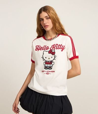 Remera T-shirt en Algodón con Estampa Hello Kitty