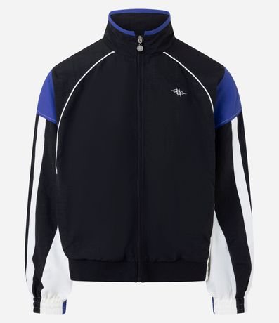 Campera Deportiva en Poliamida con Bloques de Color 7