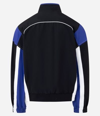 Campera Deportiva en Poliamida con Bloques de Color 8